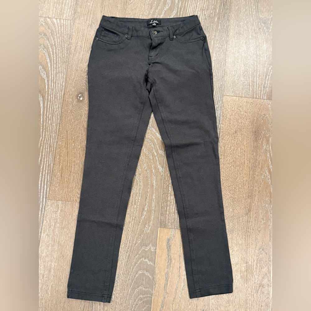 LaBijou Dark Gray Wash Denim Jeggings